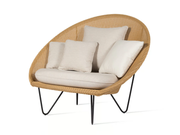 JOE LOUNGE - Lloyd loom armchair with armrests by Vincent Sheppard - view 3